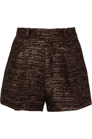 DICE KAYEK Tweed mini shorts