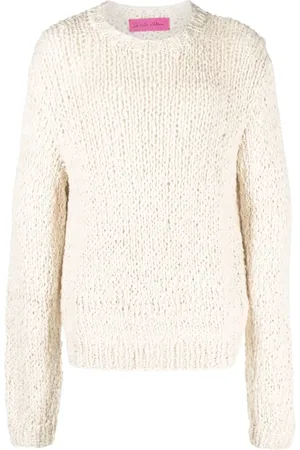 THE ELDER STATESMAN Open-knit long-sleeve jumper