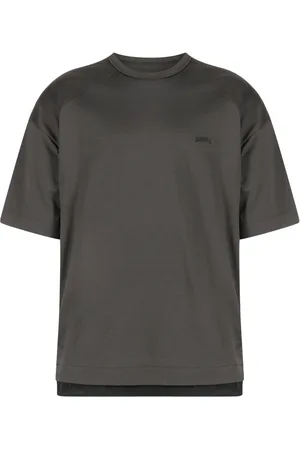 JUUN.J Side-zip layered-hem T-shirt