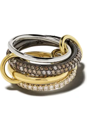 SPINELLI KILCOLLIN 18kt gold and sterling Vega CCW diamond ring