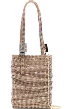 BENEDETTA BRUZZICHES Rhinestone-embellished draped tote
