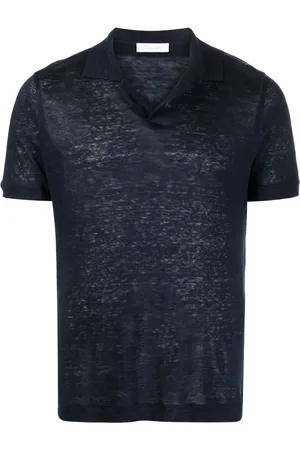 Cruciani Lined short-sleeved polo shirt