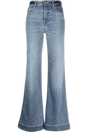 7 for all Mankind Logo-patch wide-leg jeans