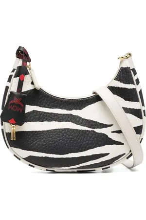 MCM Zebra-print leather shoulder bag