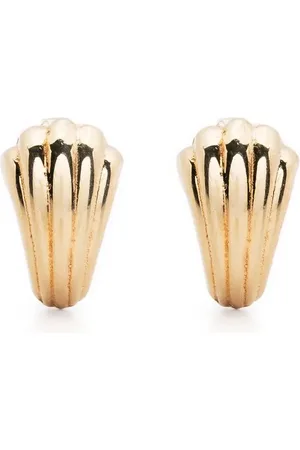 Dior Pre-owned shell-motif clip-on earrings