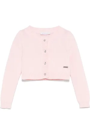 MONNALISA Ribbed-knit cardigan