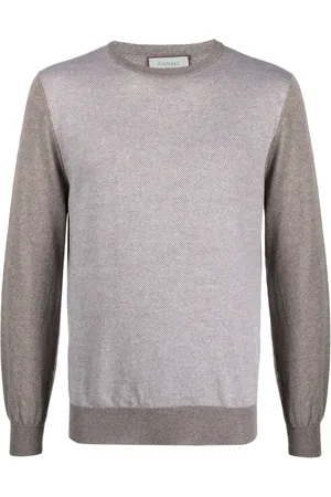 CANALI Two-tone wool jumper