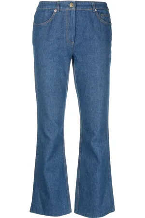 John Galliano 1990s crochet-pocket cropped jeans
