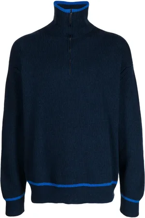PRINGLE OF SCOTLAND Half-zip fastening wool jumper