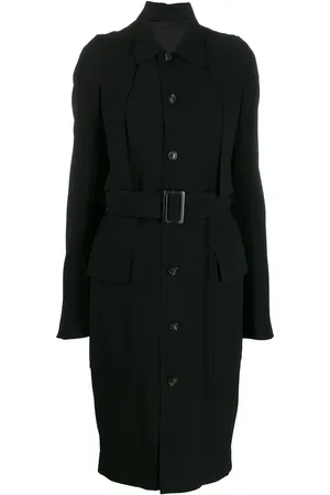 Rick Owens Single-breasted belted coat