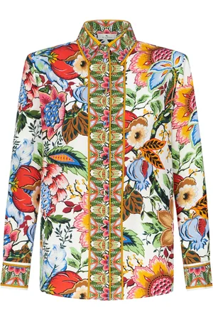 Etro Floral-print silk shirt