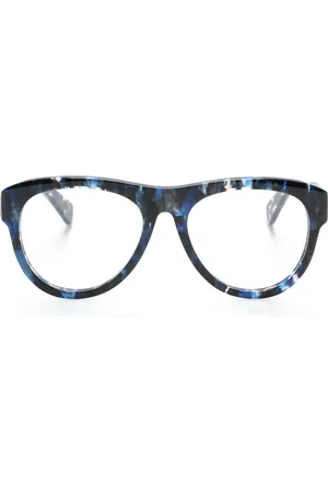 Chloé Logo-print round-frame glasses