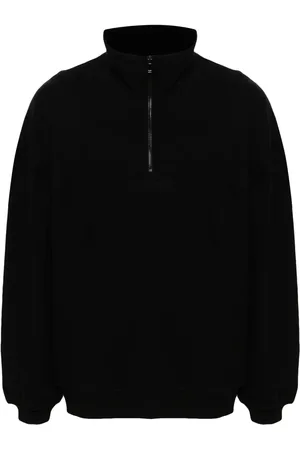 Saint Laurent Logo-embroidered cotton sweatshirt