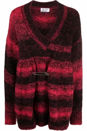 The Attico Striped knitted jumper