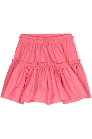 Twin-Set Ruffle-detail taffeta skirt