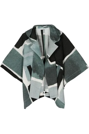 Issey Miyake Landscape plissé-effect jacket