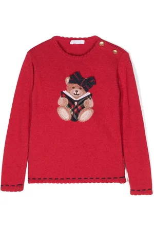 PATACHOU Teddy-bear-embroidered sweater