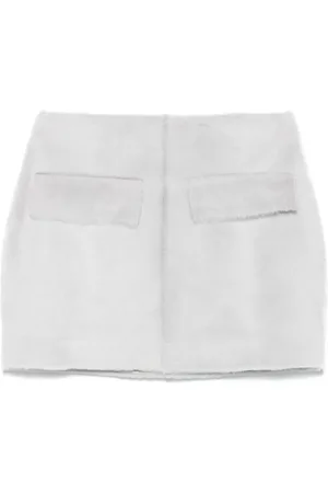 REMAIN Shearling mini skirt