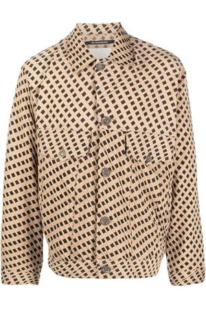 SONG FOR THE MUTE Geometric-print shirt-jacket