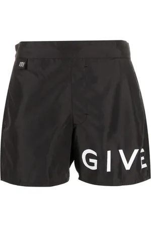 Givenchy Logo-print elasticated swim shorts