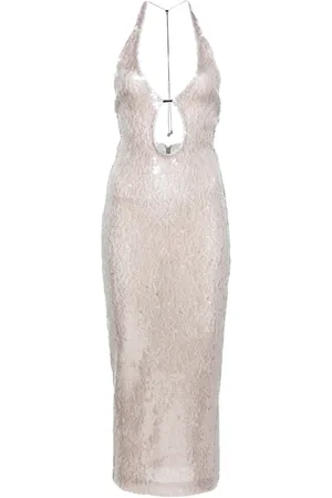 16Arlington Sola sequinned midi dress