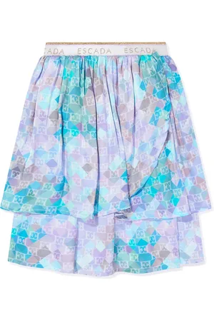 Escada All-over logo-print skirt