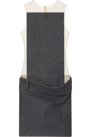 Courrèges Illusion denim mini dress