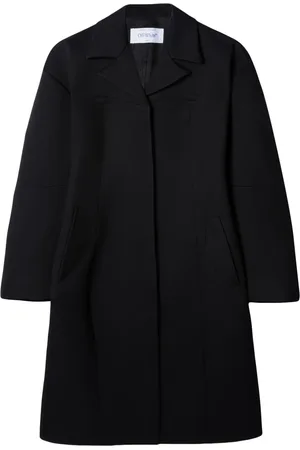 OFF-WHITE Round Techno Gab single-breasted coat