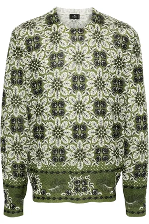 Etro Floral-print fine jumper