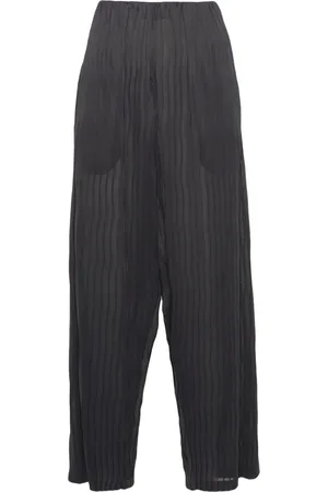 Giorgio Armani High-waist pleated tapered trousers