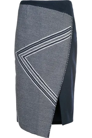 Voz Asymmetric pattern skirt