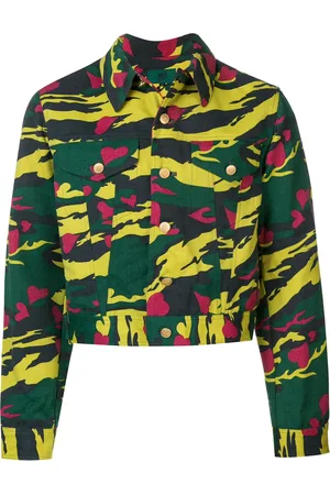 Jean Paul Gaultier Heart camouflage cropped jacket