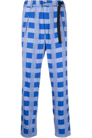 4SDESIGNS Check-print trousers