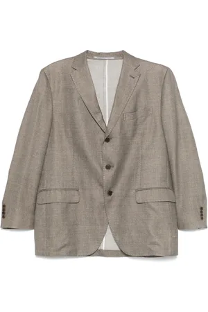 Loro Piana 2010s pre-owned mélange-effect blazer