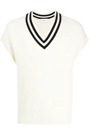 Ports V Striped wool vest