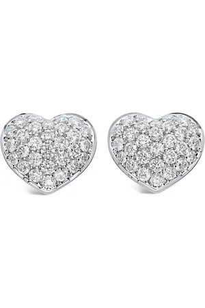 Leo Pizzo 18kt white gold Amore diamond stud earrings
