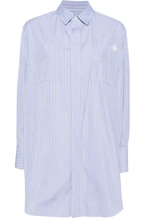 SACAI X Thomas Mason striped cotton shirt