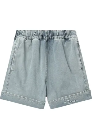 Izzue Logo-embroidered cotton-blend shorts