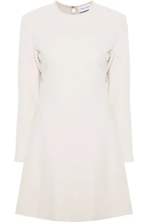 Calvin Klein Flared crepe minidress