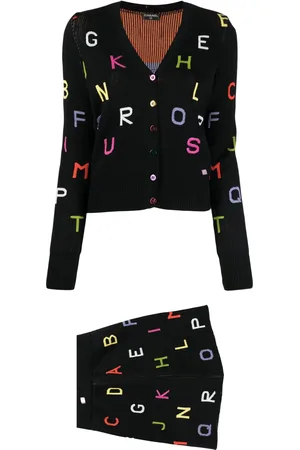 CHANEL 2001 Alphabet Knit set