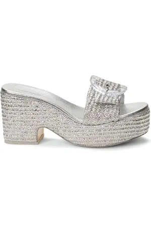 Cult Gaia Cleia 80mm leather sandals