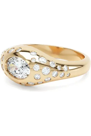 LOEV 18kt recycled yellow Curve diamond ring