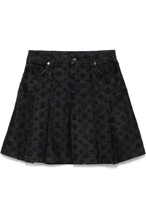LOUIS VUITTON 1990-2000s denim skirt