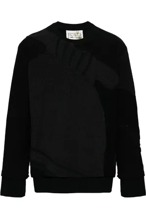 BY WALID Panelled cotton sweatshirt