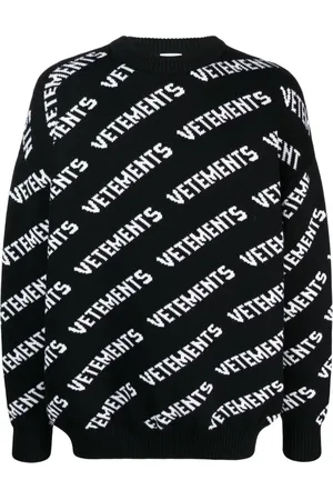 Vetements Intarsia-knit merino jumper