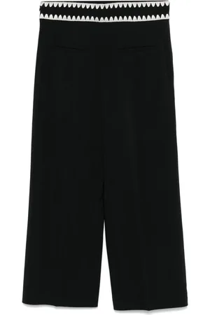 VALENTINO GARAVANI 2010s embroidered-detail trousers