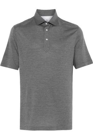 Brunello Cucinelli Mélange-effect polo shirt