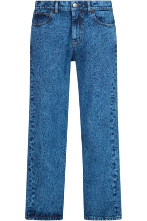 Marni Marble-dyed straight-leg jeans