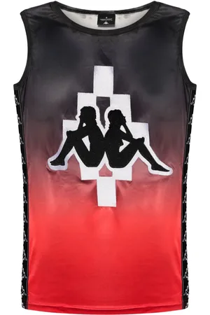 MARCELO BURLON X KAPPA logo-print gradient vest top