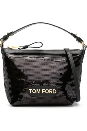 Tom Ford Logo-plaque sequin tote bag
